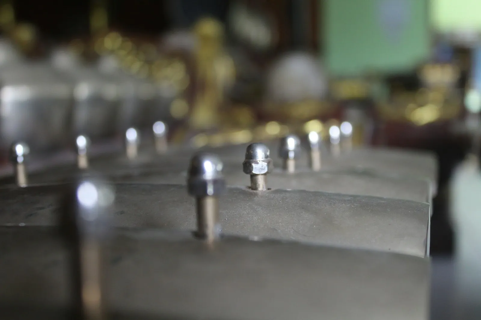 a close-up of a chess board