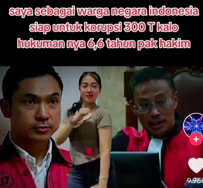 Korupsi Rp300 T Hanya Dihukum 6,5 Tahun, Netizen Kecewa (Ilustrasi)