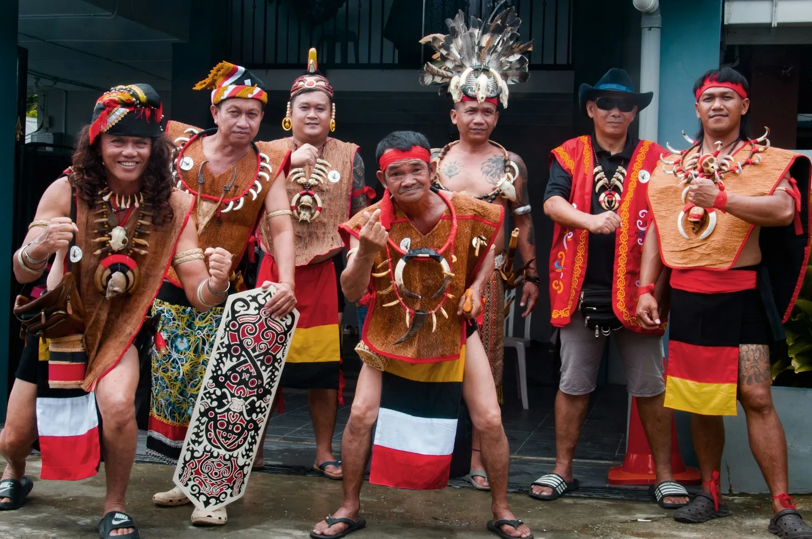 a group of men standing next to each other