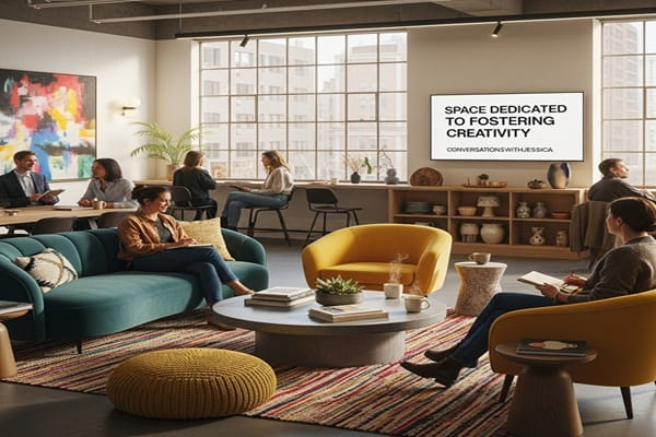 Space Dedicated to Fostering Creativity ConversationswithJessica