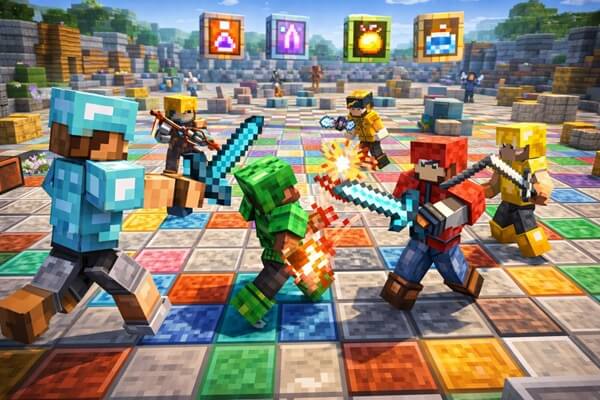 Minecraft PlayBattleSquare: The Ultimate PvP Arena Experience